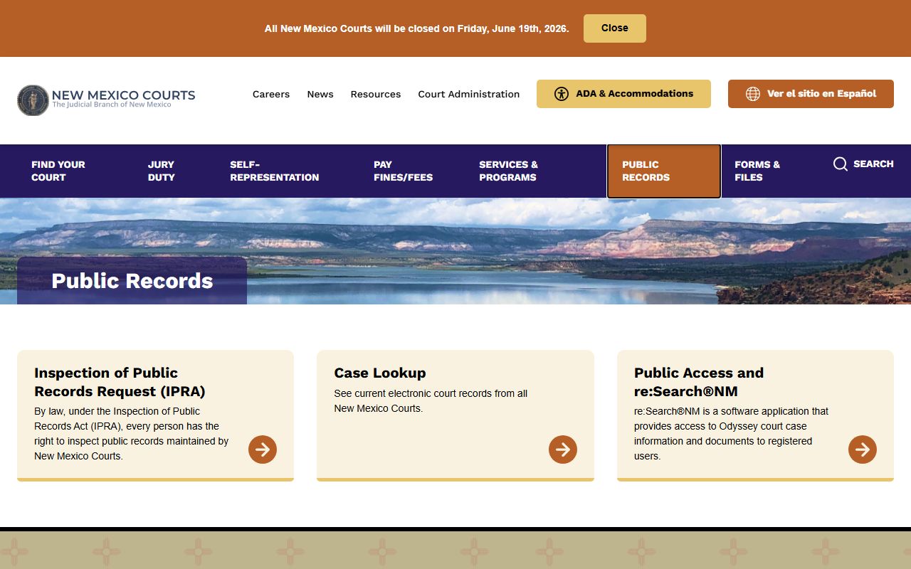 Otero County court records statewide public records resources from New Mexico Courts