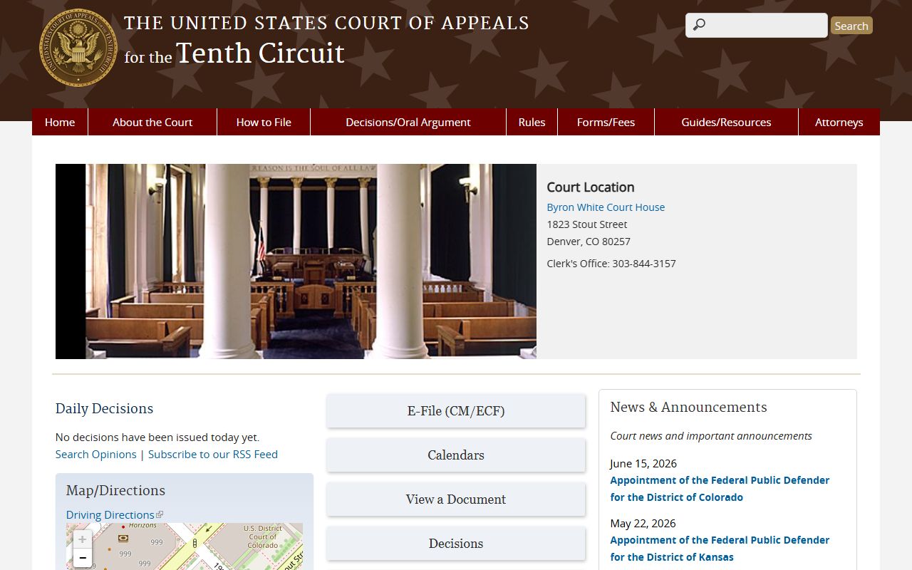 Otero County court records Tenth Circuit federal court