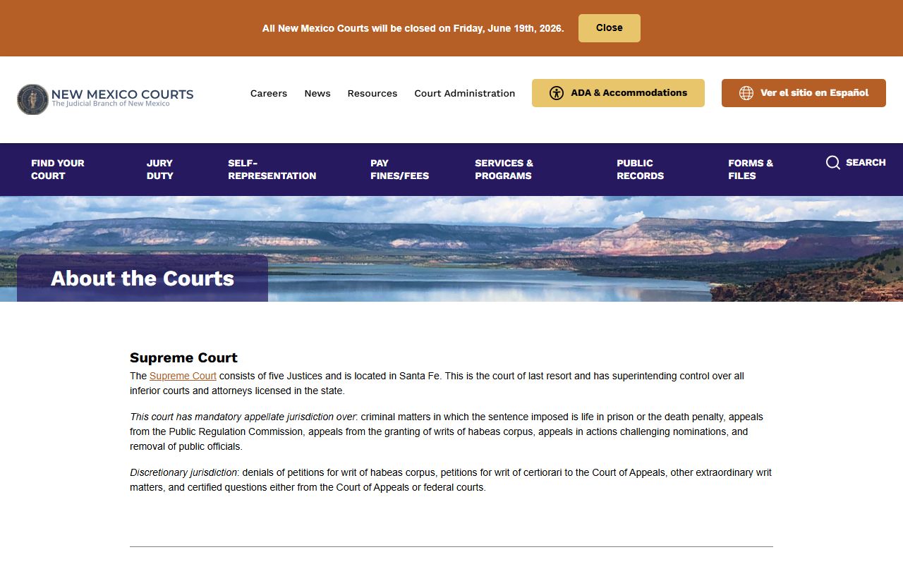 Otero County court records New Mexico courts hierarchy
