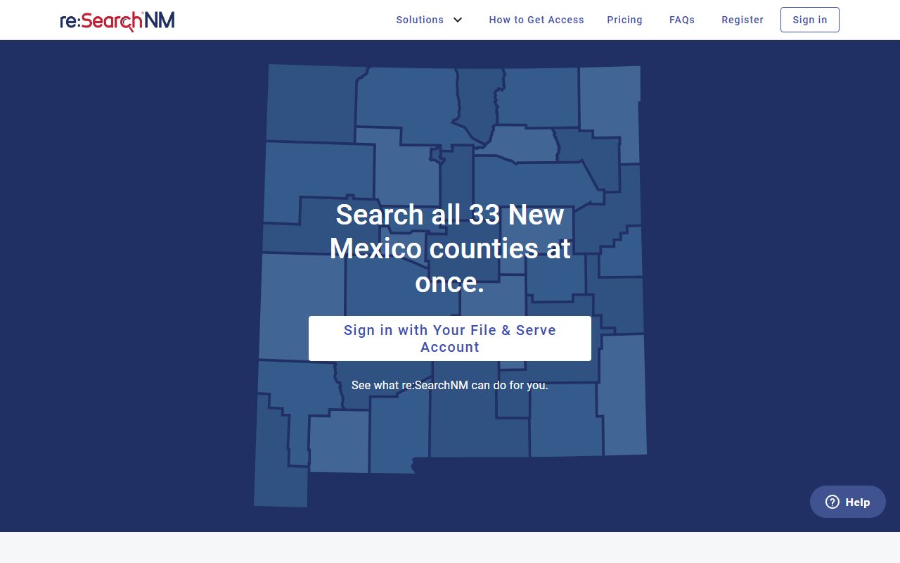 Otero County warrant records reSearch NM court access screen